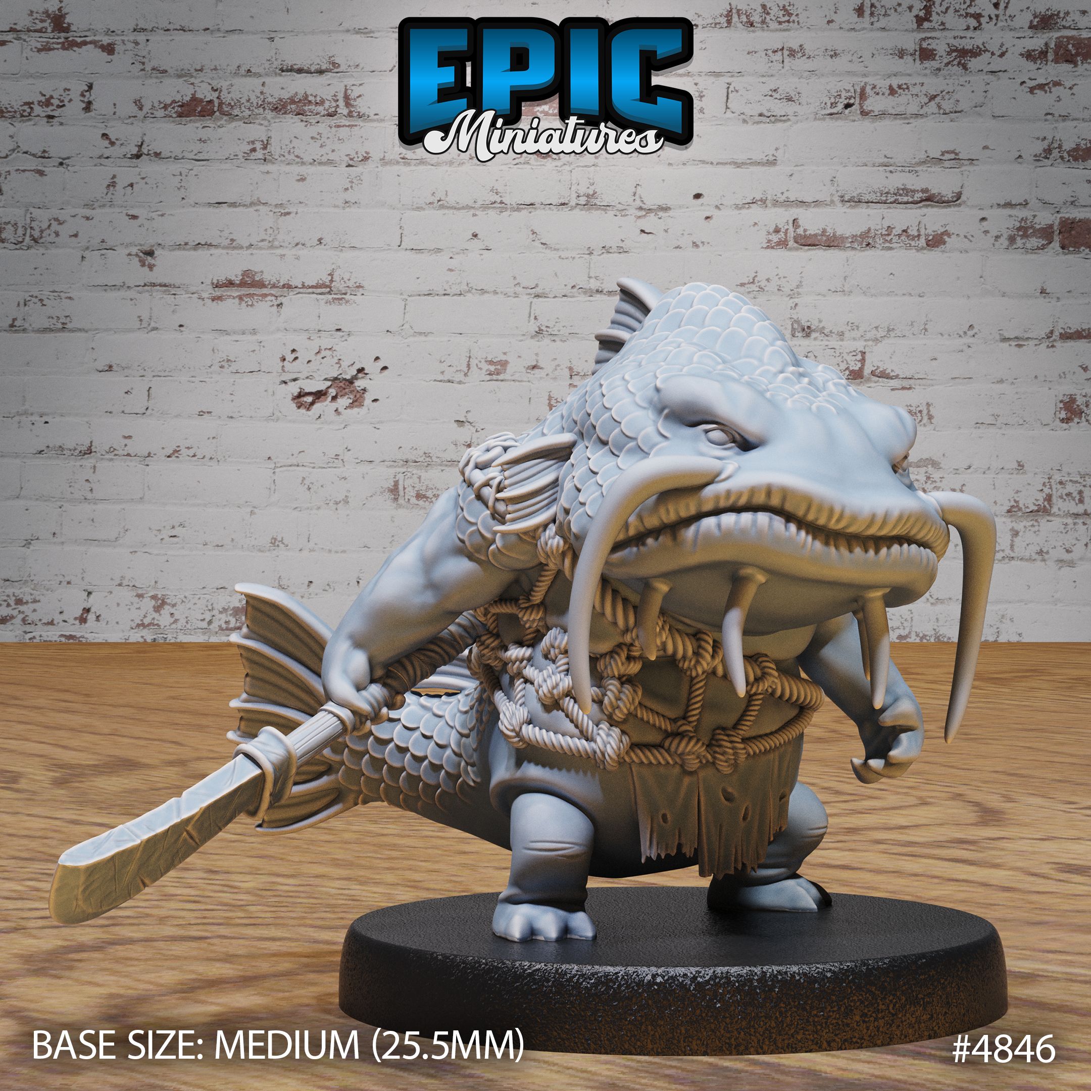 Catfish Folk / Fish Tribe Warrior / Underwater Fighter / Sea Creature / Underwater Animal Beast / Water Predator / Humanoid Evil Swimmer / Aqua Monster / River War Army / Ocean Encounter